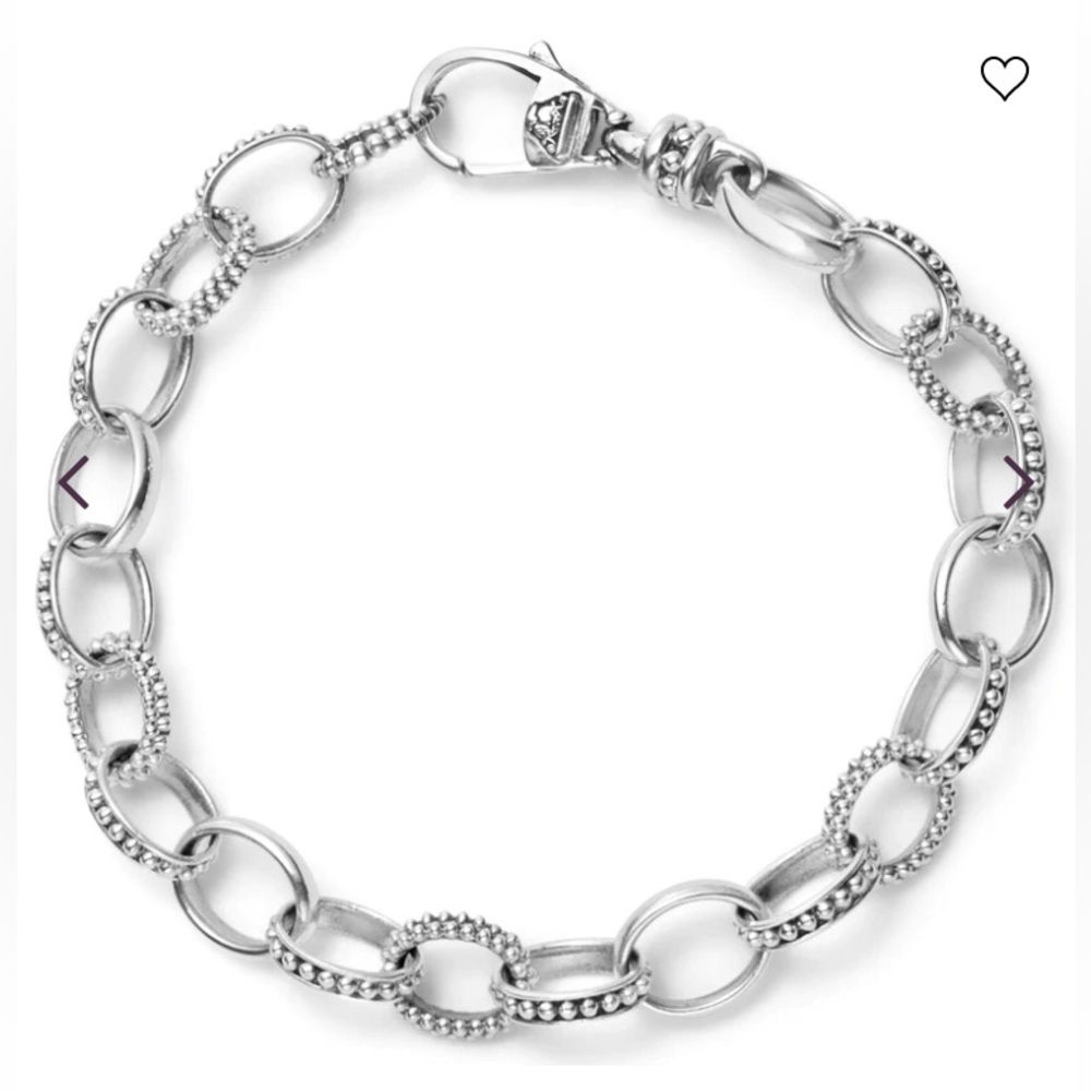 LAGOS SIGNATURE CAVIAR BEAD LINK BRACELET